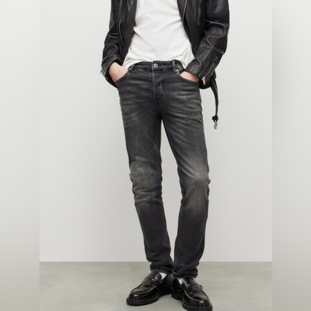 All Saints Cigarette Damaged Denim
